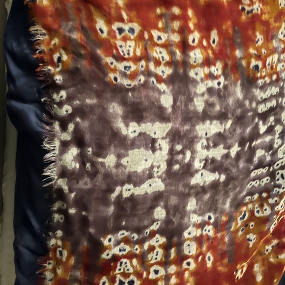 BINDYA 100% WOOL LARGE TIE DYE WRAP SHAWL - Picture 5 of 10